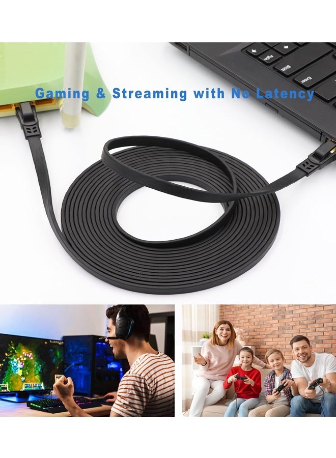 كابل إيثرنت CAT8 بطول 6.56 قدم، كابل شبكة LAN عالي السرعة ومتين من الفئة 8 بسرعة 40 جيجابت في الثانية، وتردد 2000 ميجاهرتز، مناسب للمودم، والراوتر، والمحول، وأجهزة الألعاب، وإكس بوكس. - Image 5